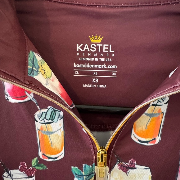 Kastel Cocktail Print LS 1/4 Zip Sunshirt - Picture 3 of 3